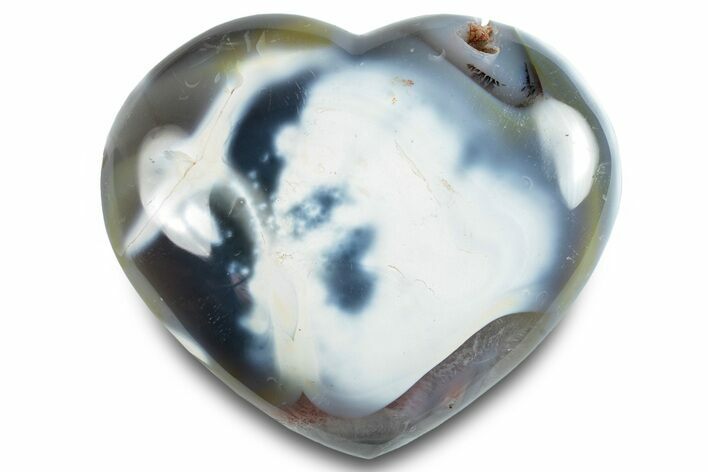 Wide Orca Agate Heart - Madagascar #280447
